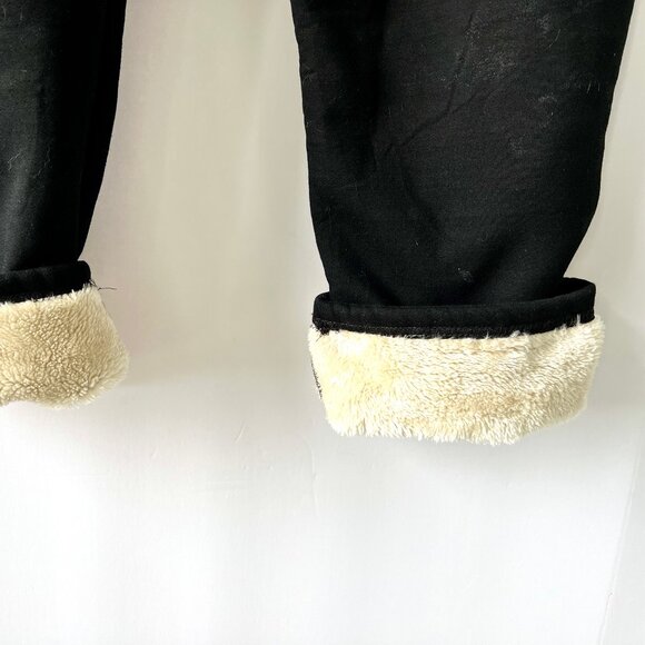 Sherpa Lined Black Joggers Sweatpants for Women, Size XL, Like New! - Picture 9 of 13